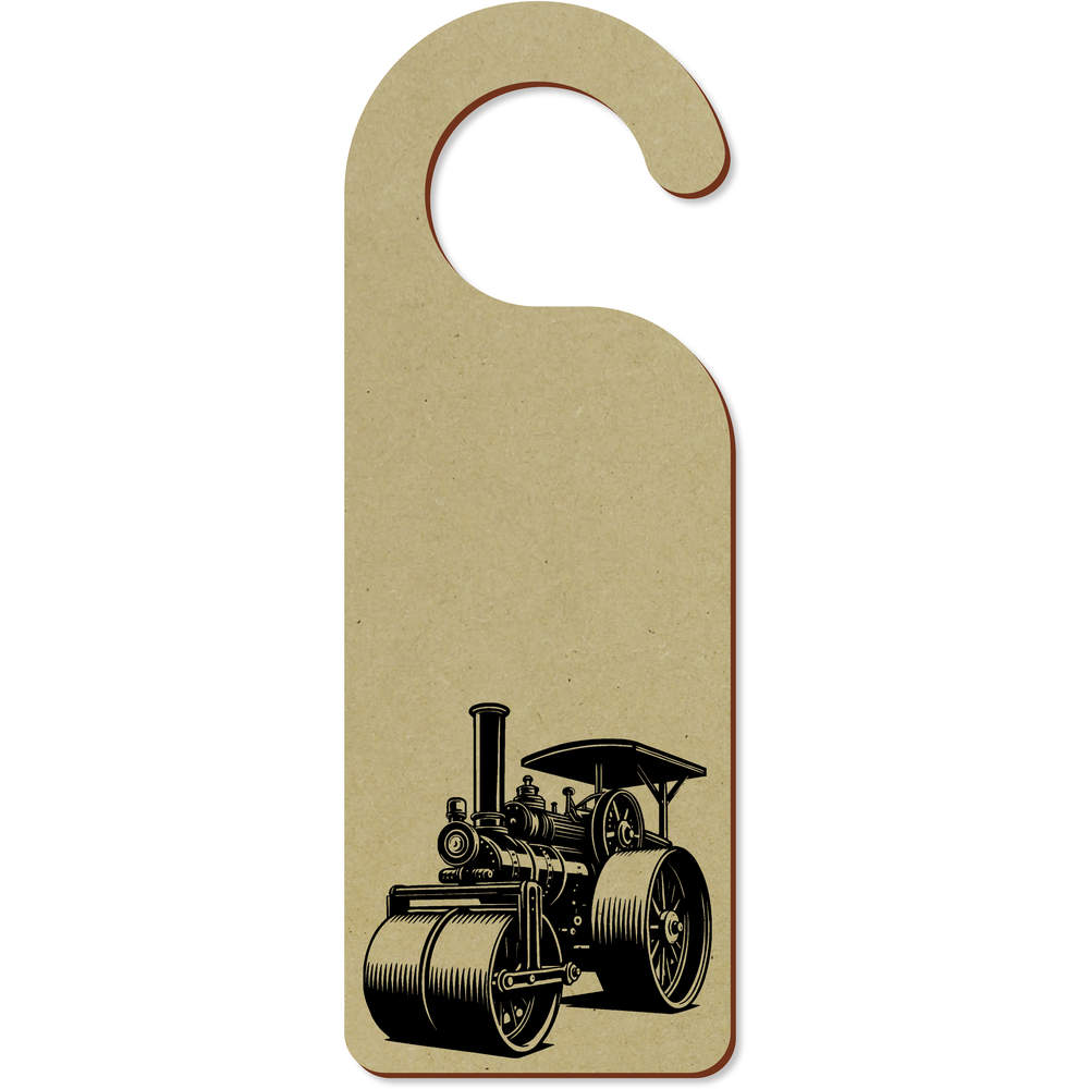 'Vintage Steam Roller' 200mm x 72mm Door Hanger / Sign (DH00047055)