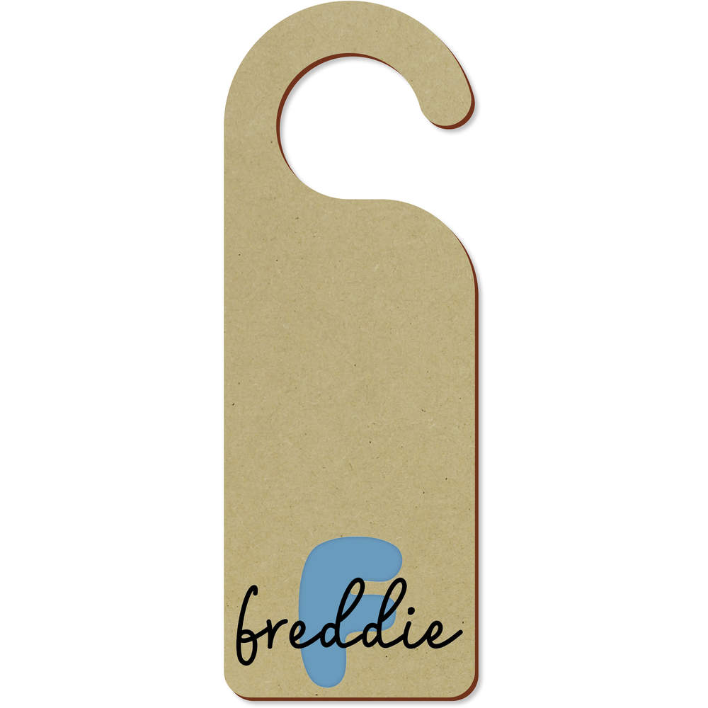 'Freddie Name' 200mm x 72mm Door Hanger / Sign (DH00047077)