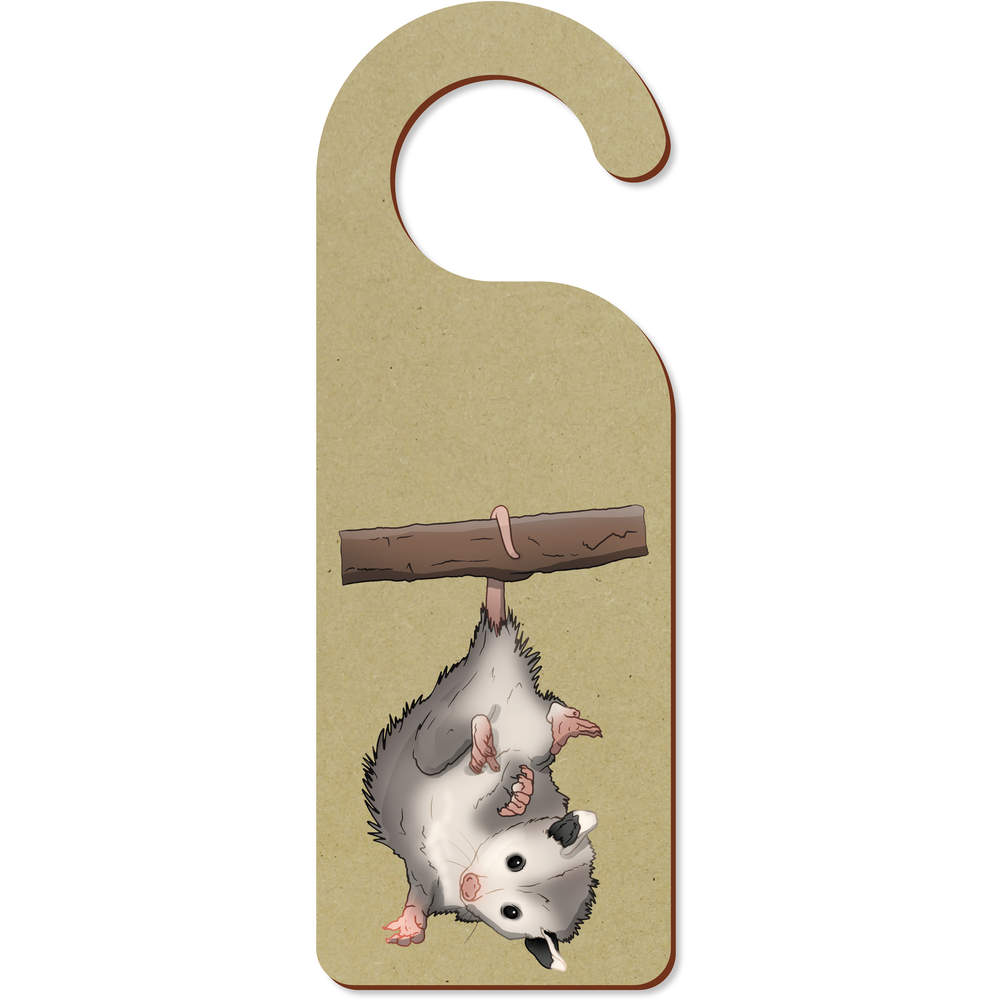 'Baby Possum Hanging' 200mm x 72mm Door Hanger / Sign (DH00047119)