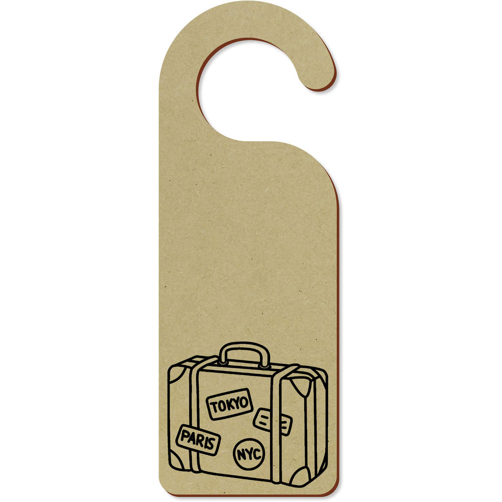 'Travel Suitcase' 200mm x 72mm Door Hanger / Sign (DH00047282)