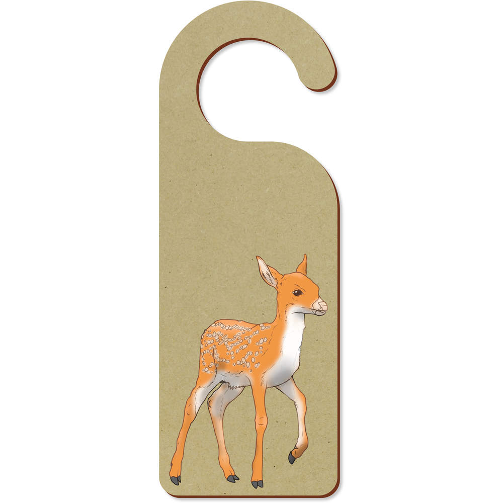 'Young Deer' 200mm x 72mm Door Hanger / Sign (DH00047504)