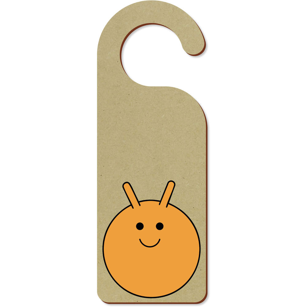 'Orange Space Hopper' 200mm x 72mm Door Hanger / Sign (DH00047749)