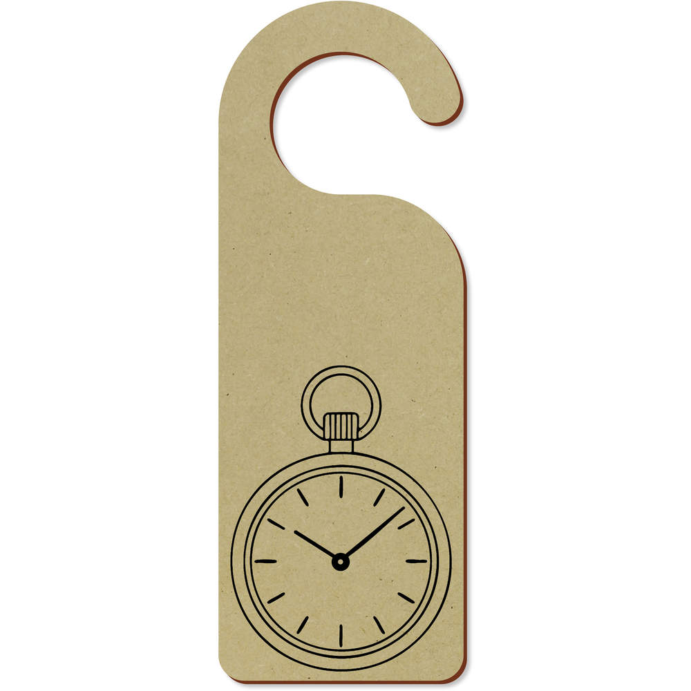 'Pocket Watch' 200mm x 72mm Door Hanger / Sign (DH00048335)