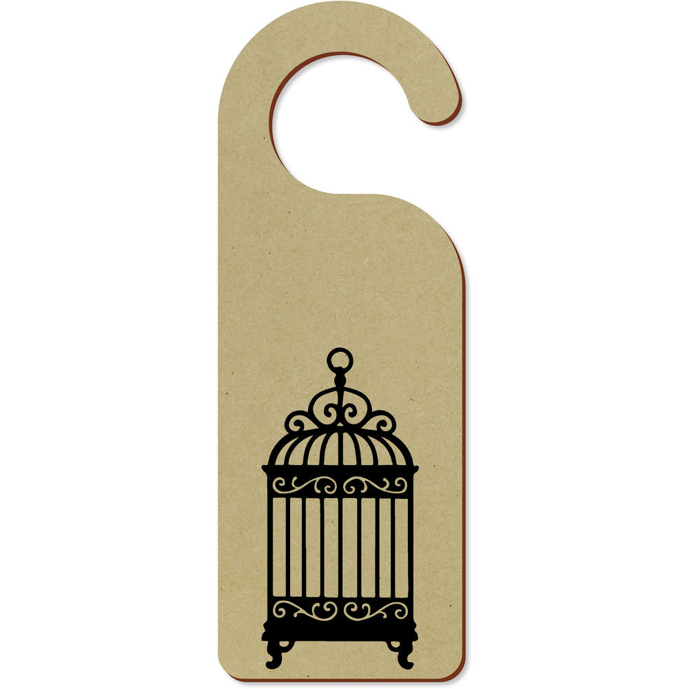 'Ornate Birdcage' 200mm x 72mm Door Hanger / Sign (DH00050545)