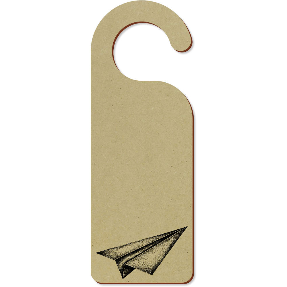 'Paper Airplane' 200mm x 72mm Door Hanger / Sign (DH00054796)