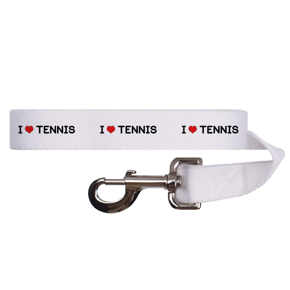 'I Love Tennis' Dog Lead / Leash (DL00010272)