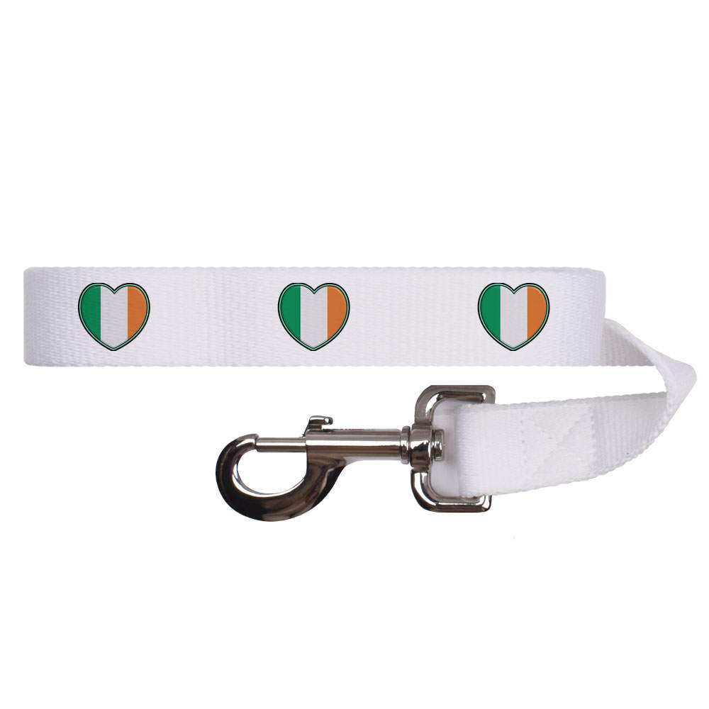 'Ireland Flag Heart' Dog Lead / Leash (DL00013272)