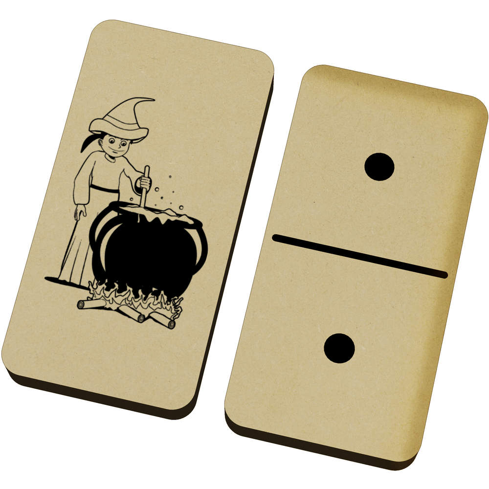 'Witch & Cauldron' Domino Set & Box (DM00001126)