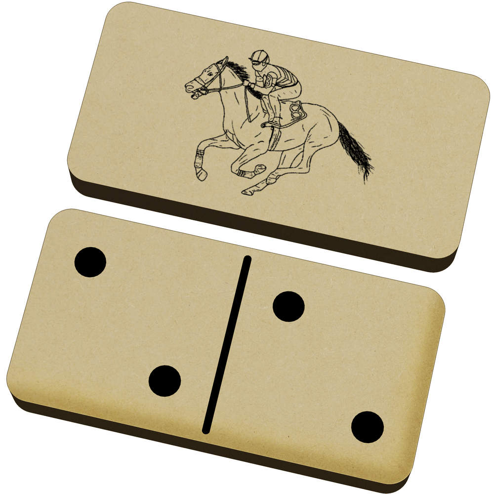 'Race Horse & Jockey' Domino Set & Box (DM00022903)