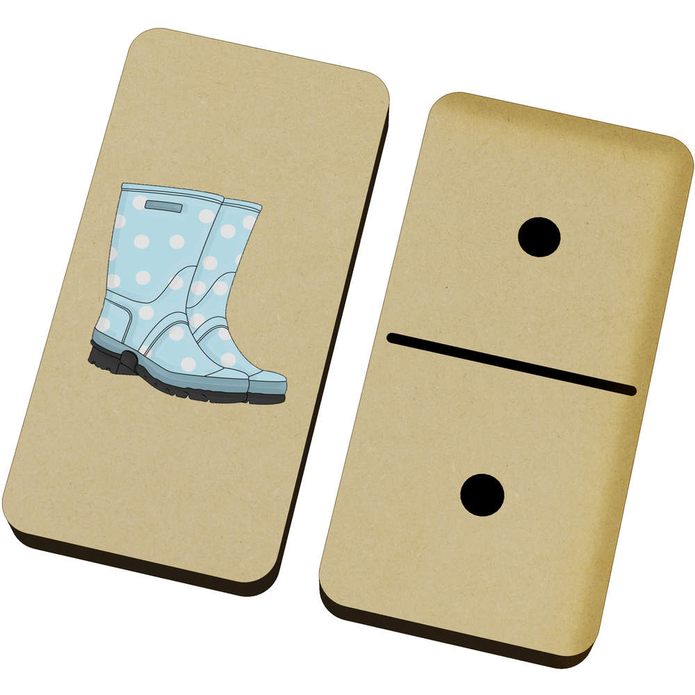 'Polka Dot Wellington Boots' Domino Set & Box (DM00027467)