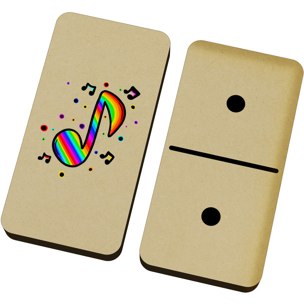 'Rainbow Music Notes' Domino Set & Box (DM00028661)