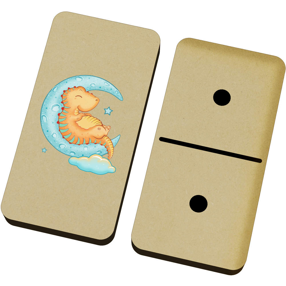 'Sleeping Dinosaur On Moon' Domino Set & Box (DM00036244)