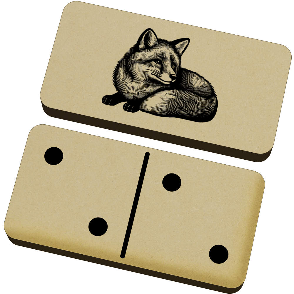 'Drawing of a Fox' Domino Set & Box (DM00041350)
