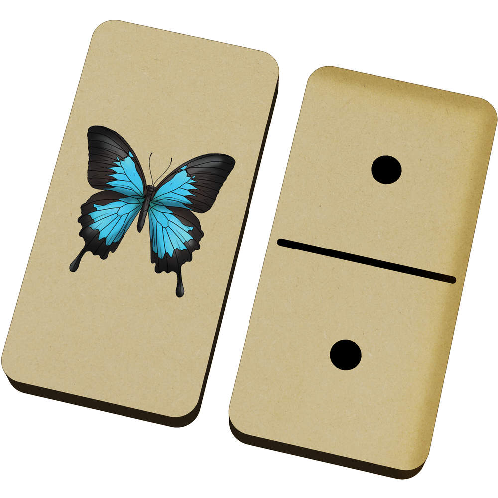'Blue Ulysses Swallowtail Butterfly' Domino Set & Box (DM00042111)