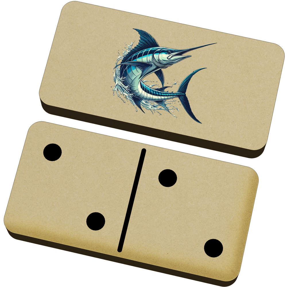 'Blue Marlin Fish' Domino Set & Box (DM00045017)