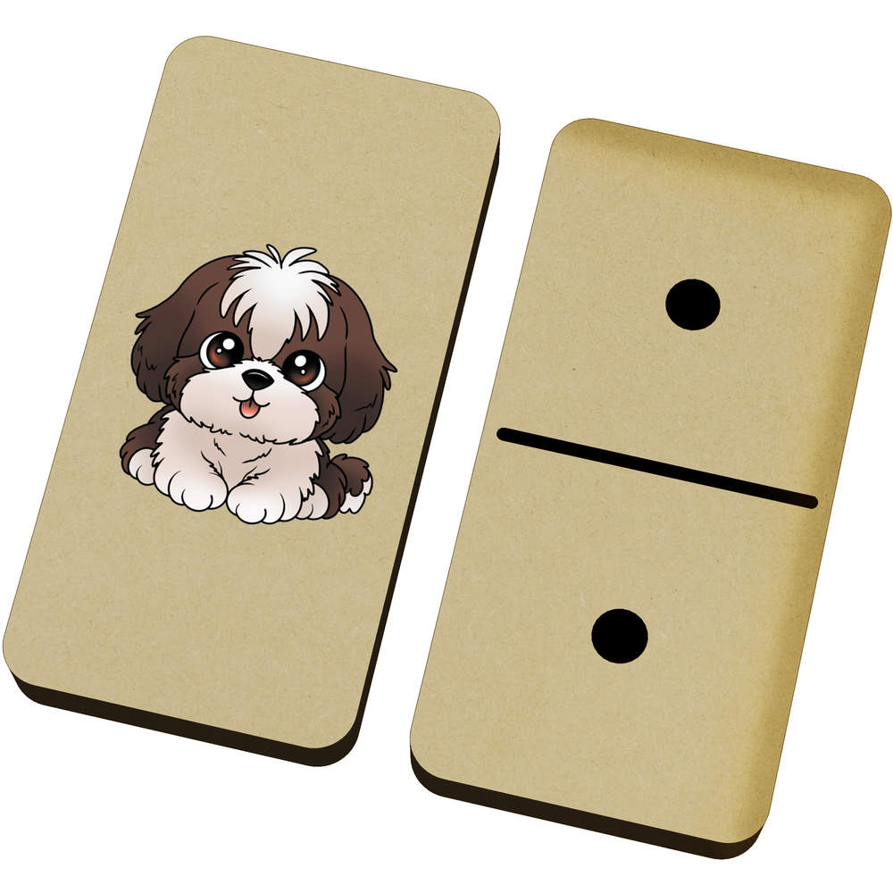 'Cute Shih Tzu Dog' Domino Set & Box (DM00045129)