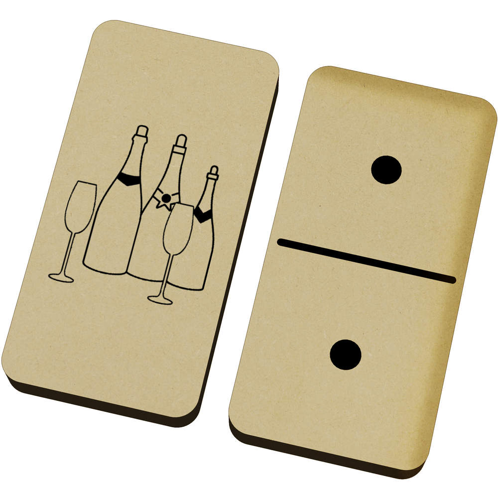 'Champagne & Glasses' Domino Set & Box (DM00045297)