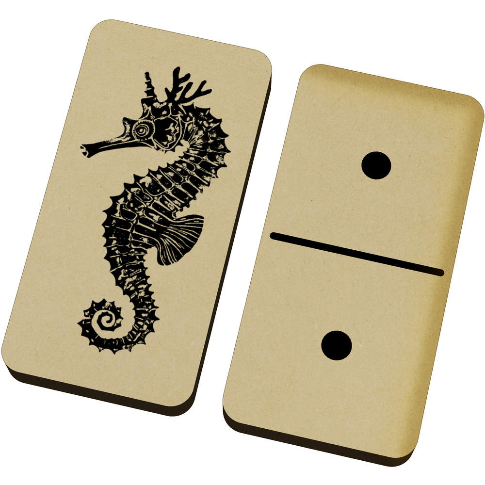 'Single Seahorse' Domino Set & Box (DM00045558)