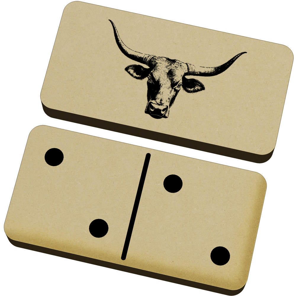 'Longhorn Bull' Domino Set & Box (DM00046127)