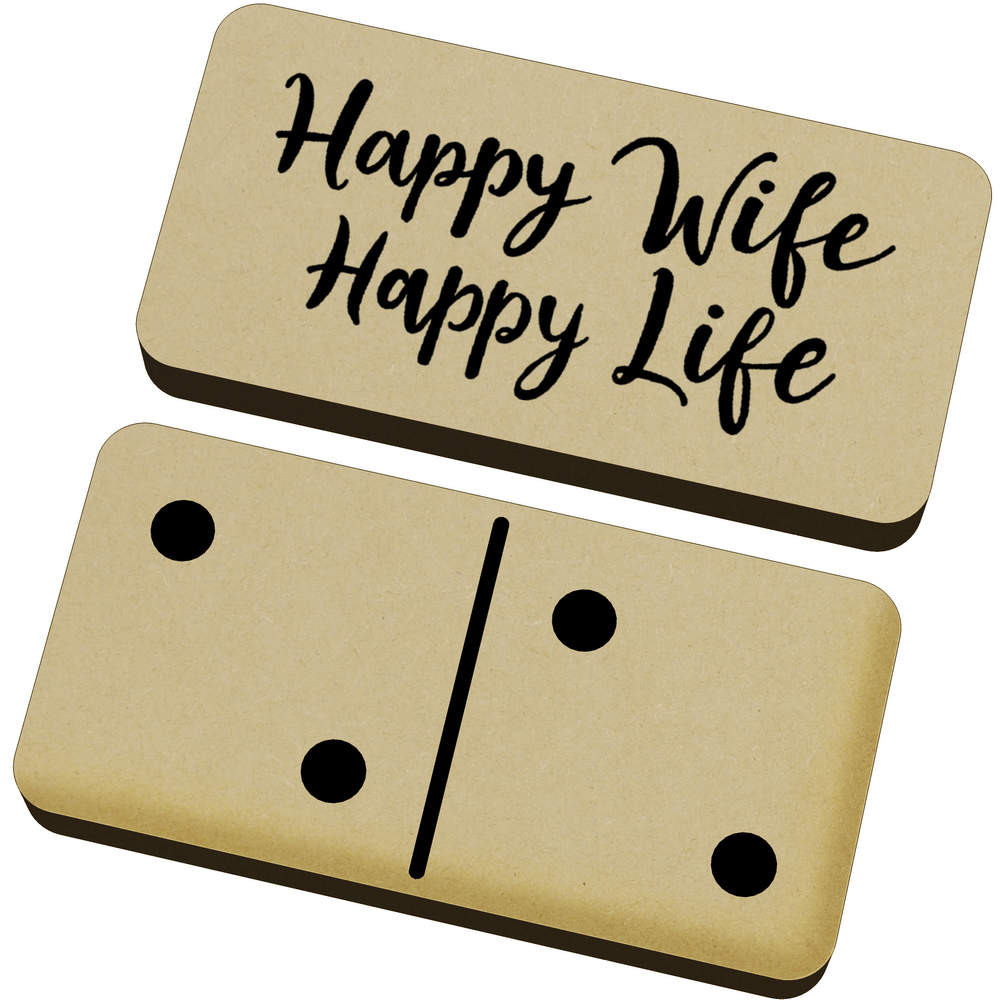 'Happy Wife Happy Life' Domino Set & Box (DM00046338)