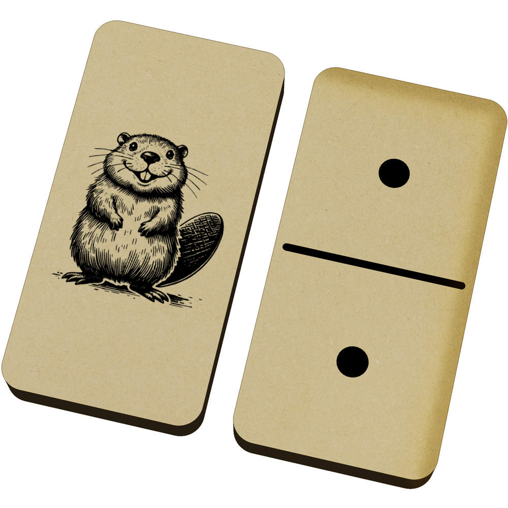 'Happy Baby Beaver' Domino Set & Box (DM00046869)