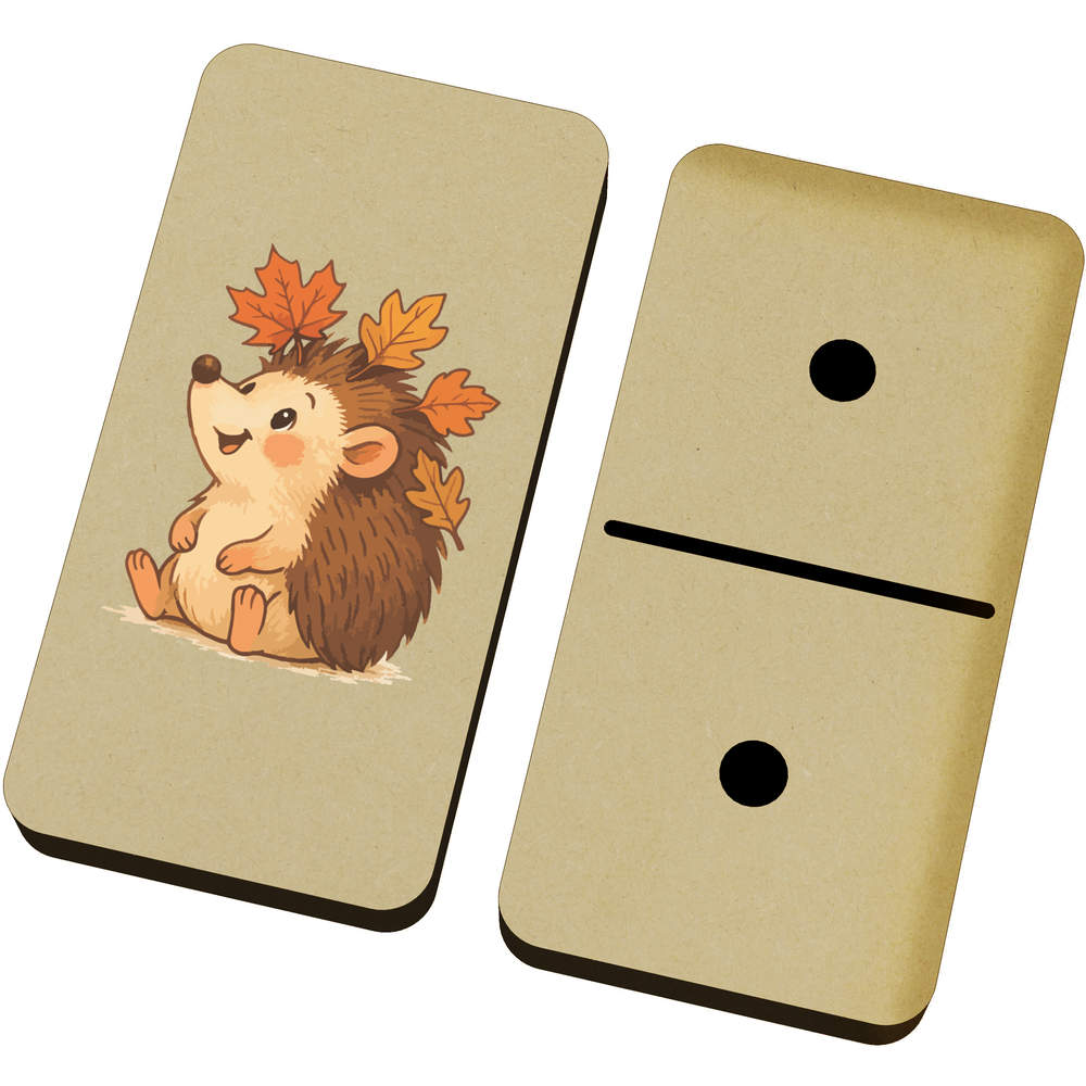 'Autumnal Hedgehog' Domino Set & Box (DM00050682)