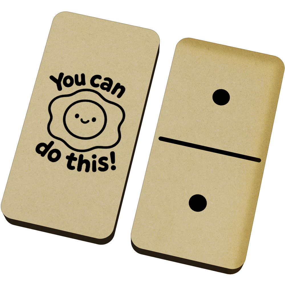 'You Can Do This with Cute Fried Egg' Domino Set & Box (DM00051900)