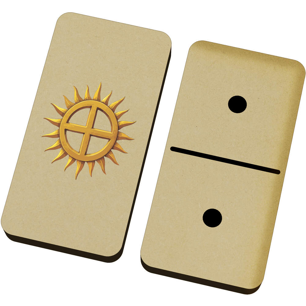 'Solar Wheel Symbol' Domino Set & Box (DM00052614)