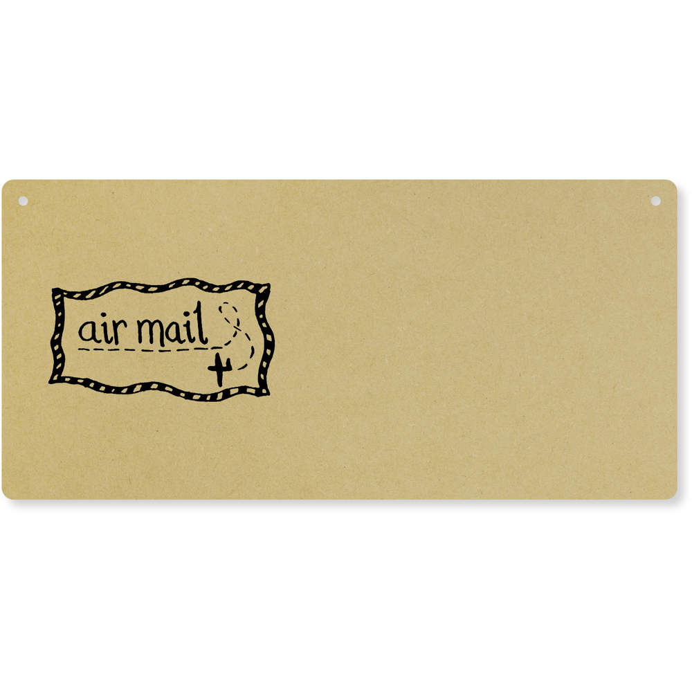 'Air Mail' Large Wooden Wall Plaque / Door Sign (DP00012867)