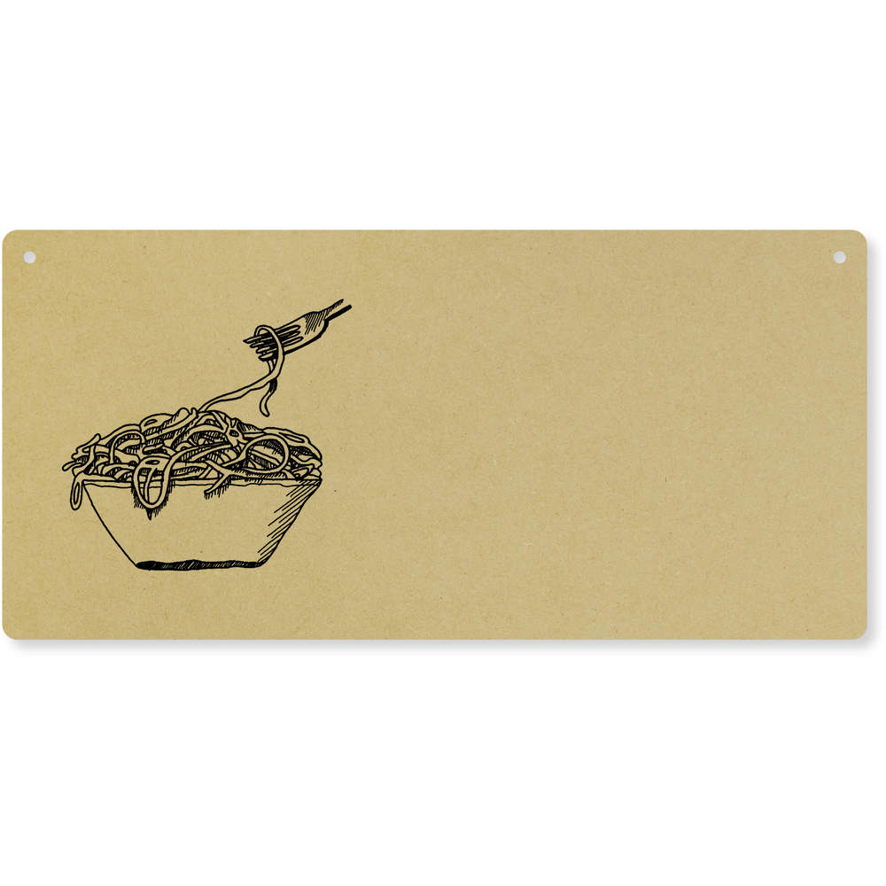 'Spaghetti' Large Wooden Wall Plaque / Door Sign (DP00016808)