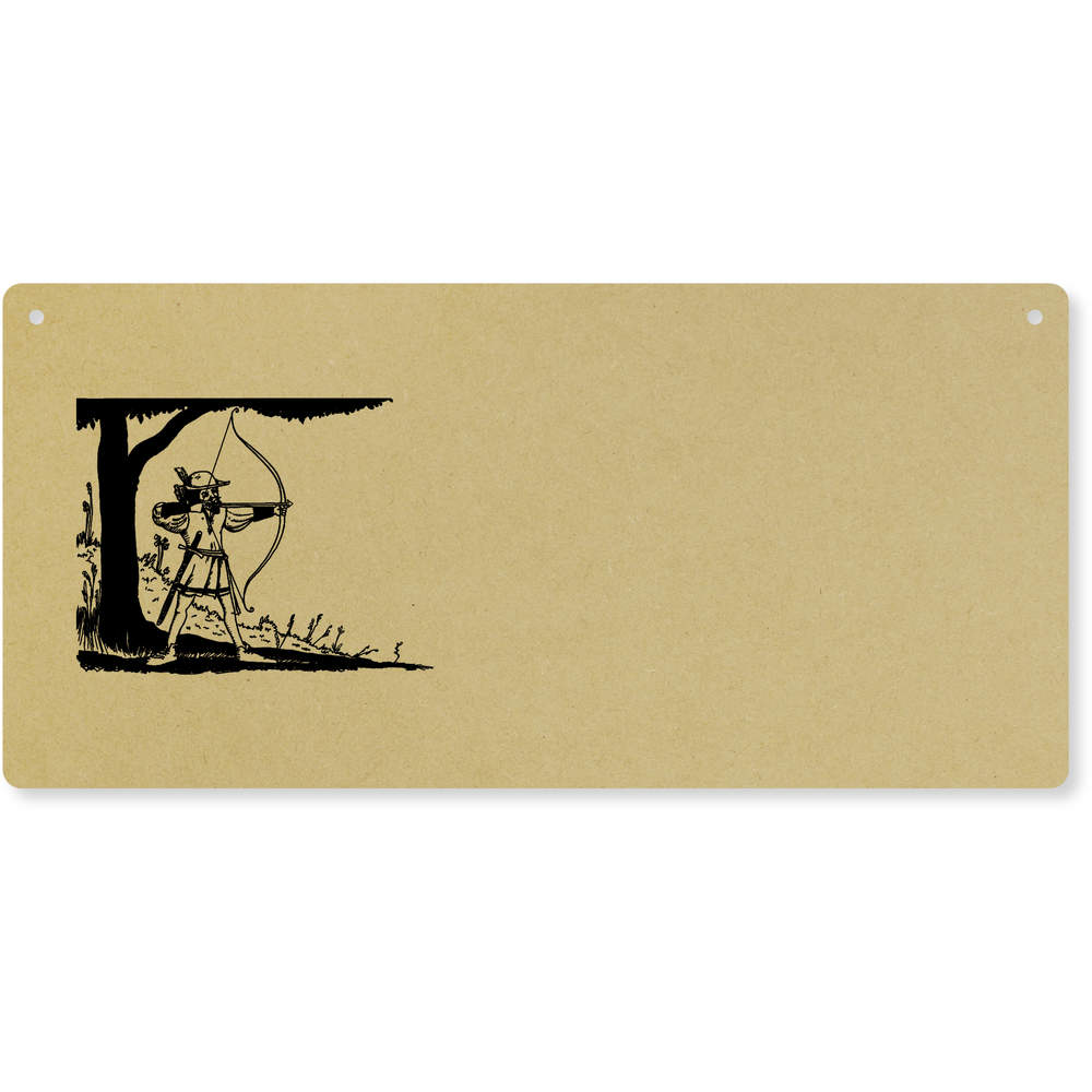 'Robin Hood' Large Wooden Wall Plaque / Door Sign (DP00019380)