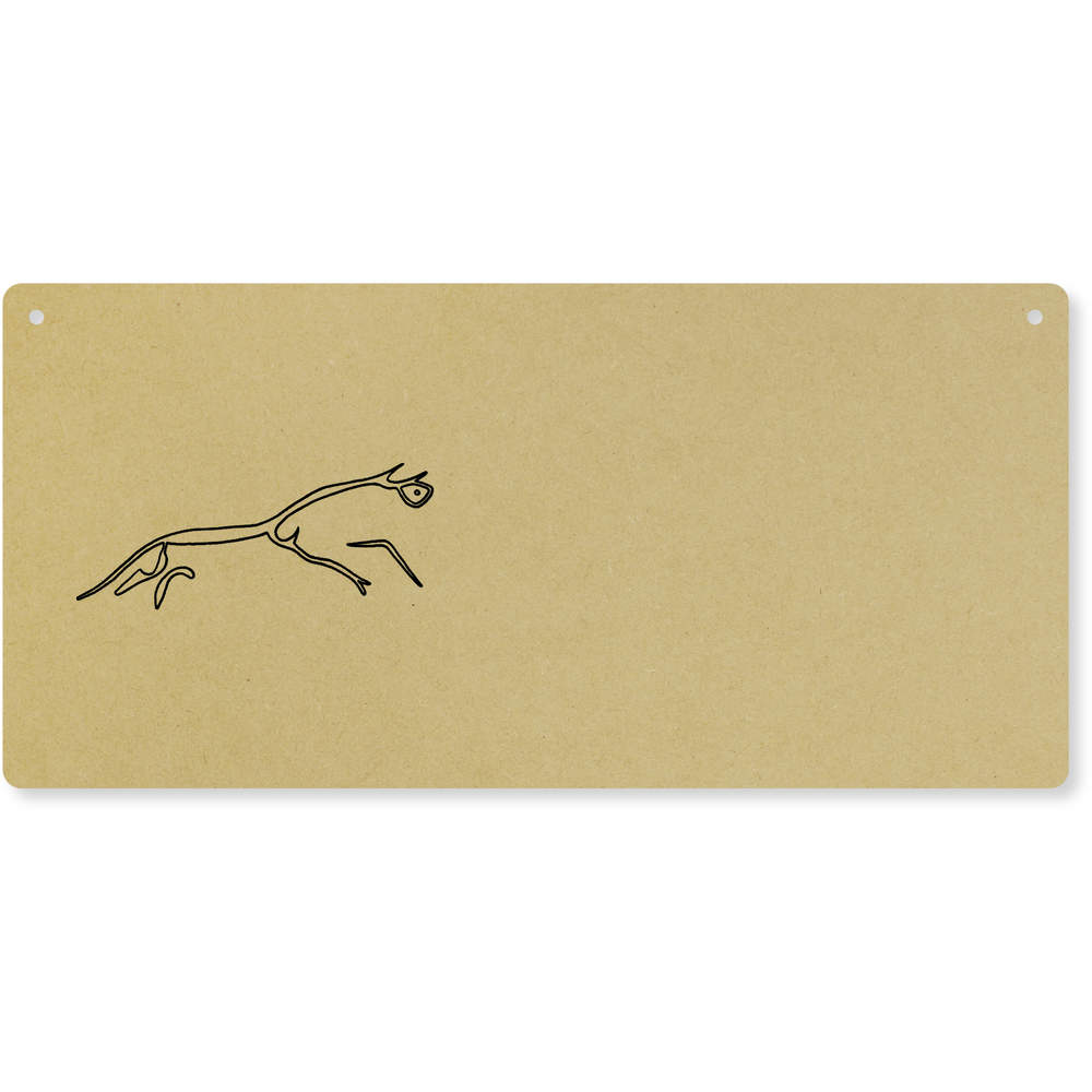'Uffington White Horse' Large Wooden Wall Plaque / Door Sign (DP00025246)