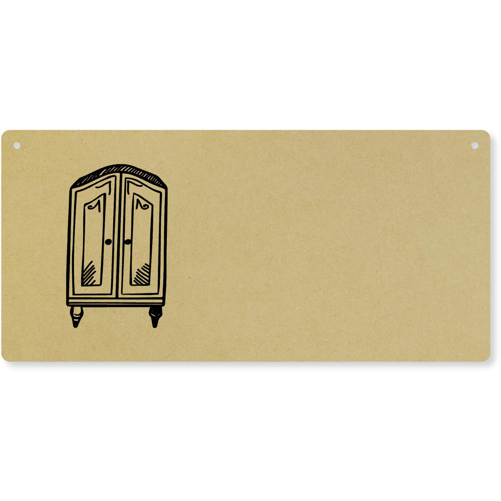 'Fancy Wardrobe' Large Wooden Wall Plaque / Door Sign (DP00029306)