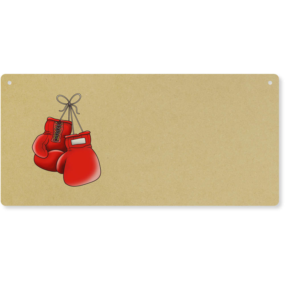 'Boxing Gloves' Large Wooden Wall Plaque / Door Sign (DP00038970)