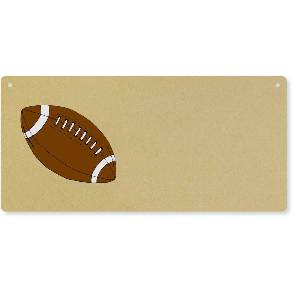 'Rugby Ball' Door Plaque / Wall Sign - Decorative Hanging Sign for Bedrooms, Homes, Offices and Gifts (DP00040509)