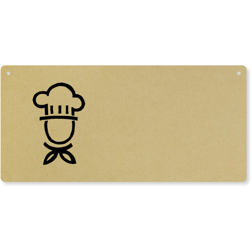 'Chef' Large Wooden Wall Plaque / Door Sign (DP00048055)