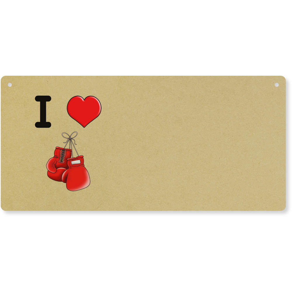 'I Love Boxing' Large Wooden Wall Plaque / Door Sign (DP00053045)