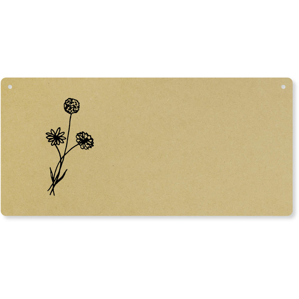 'Dandelions' Large Wooden Wall Plaque / Door Sign (DP00054287)