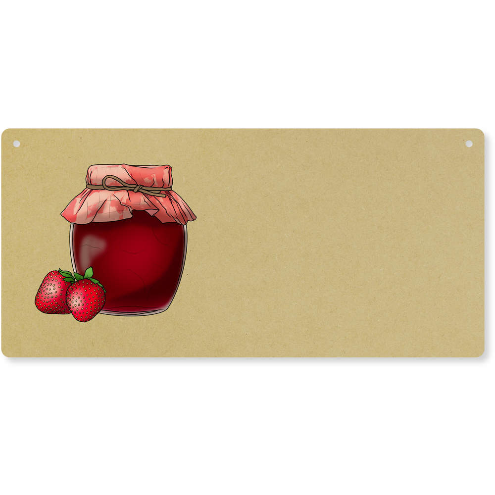 'Strawberry Jam' Door Plaque / Wall Sign - Decorative Hanging Sign for Bedrooms, Homes, Offices and Gifts (DP00054351)