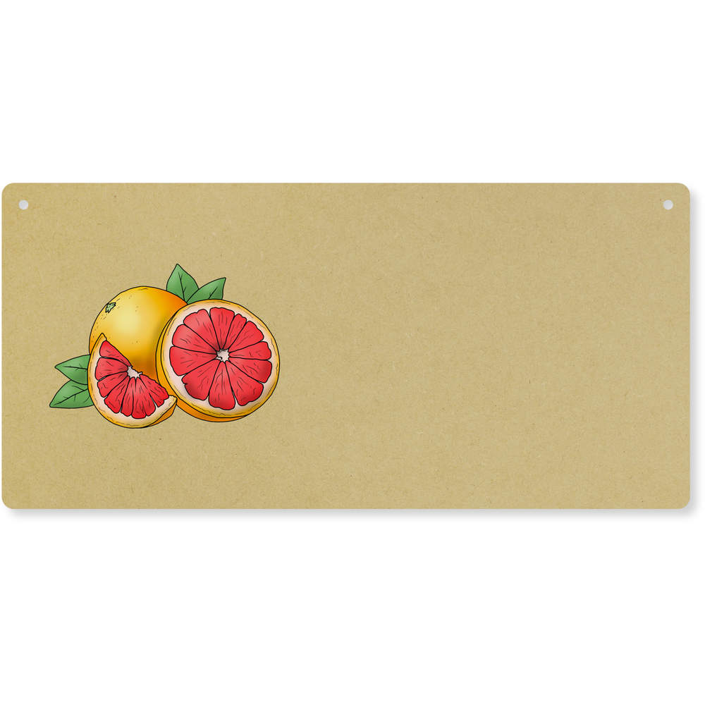 'Grapefruit' Large Wooden Wall Plaque / Door Sign (DP00054525)