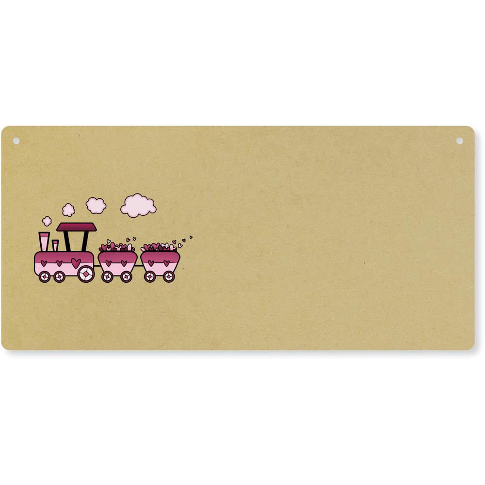 'Love Train' Large Wooden Wall Plaque / Door Sign (DP00055153)