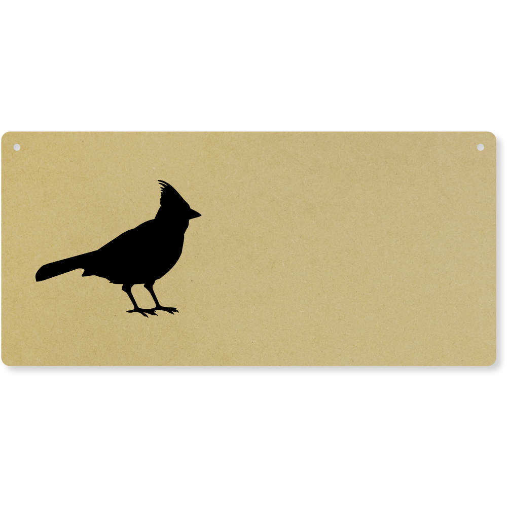 'Cardinal Bird' Large Wooden Wall Plaque / Door Sign (DP00057381)