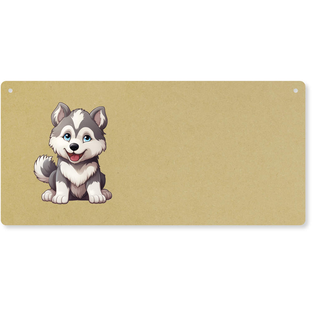 'Alaskan Malamute' Large Wooden Wall Plaque / Door Sign (DP00058409)