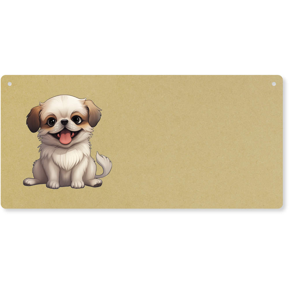 'Pekingese ' Large Wooden Wall Plaque / Door Sign (DP00058633)