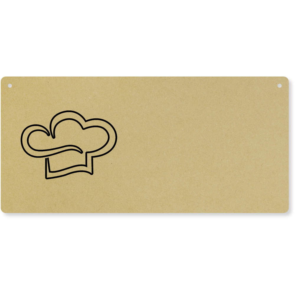 'Chef Hat' Large Wooden Wall Plaque / Door Sign (DP00058666)