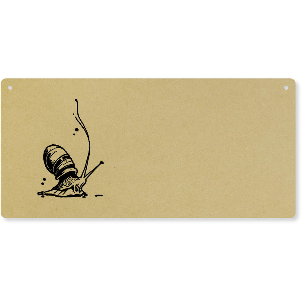 'Giant African Land Snail' Large Wooden Wall Plaque / Door Sign (DP00061184)