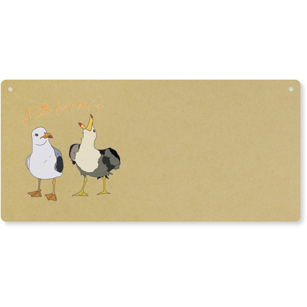 'Two Seagull Friends ' Large Wooden Wall Plaque / Door Sign (DP00061604)
