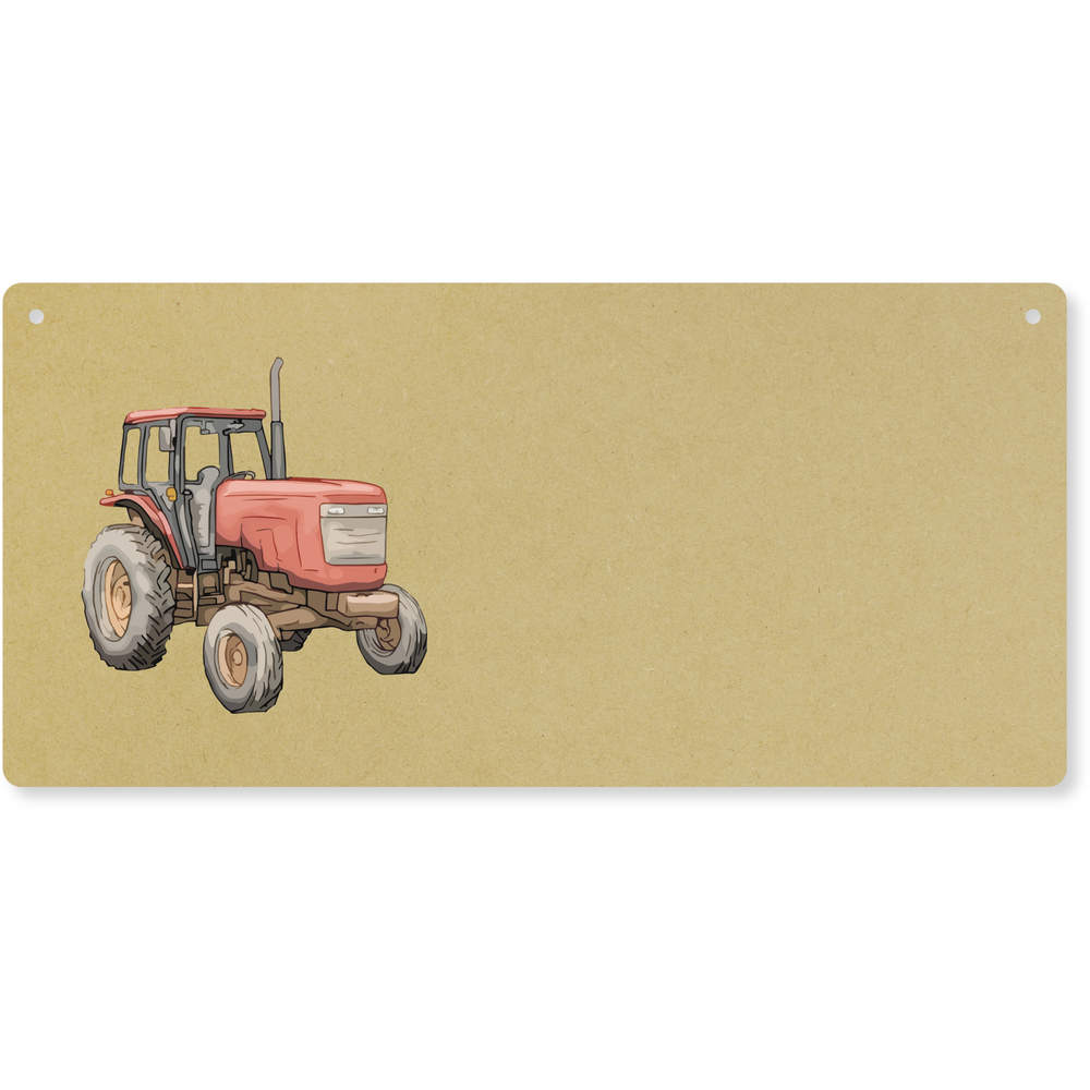 'Rustic Old Farm Tractor' Large Wooden Wall Plaque / Door Sign (DP00062881)