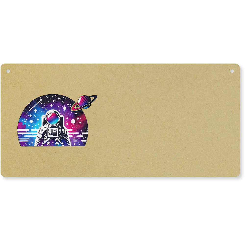 'Space Astronaut' Large Wooden Wall Plaque / Door Sign (DP00063960)