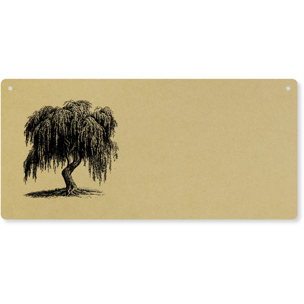 'Old Willow Tree' Large Wooden Wall Plaque / Door Sign (DP00064019)